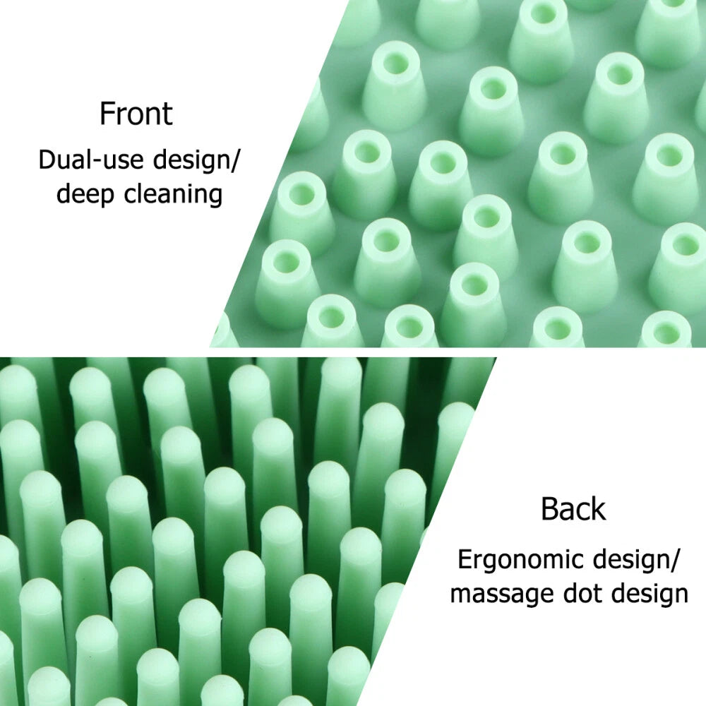 Bath Brush Silicone Exfoliator Skin Scrubber Man Back for Shower Body