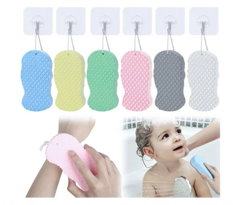 6Pcs Ultra Soft Bath Body Shower Sponge Resuable Exfoliator Dead Skin Remover
