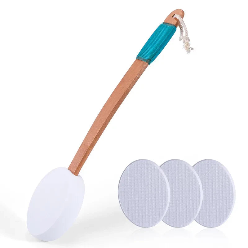 17.5" Long Handle Lotion Applicator Brush for Your Back Fits Tanning Skin Cream