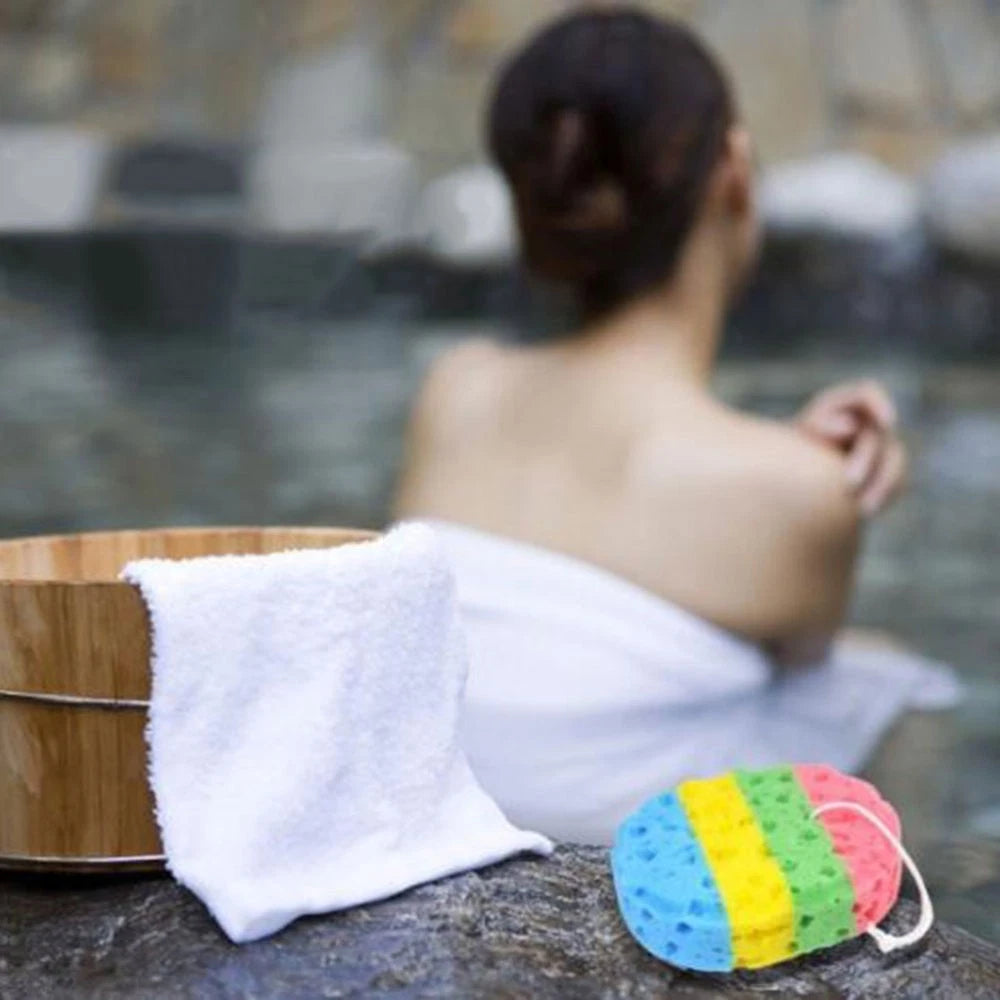 2 Pcs Seaweed Bath Sponge Brushes Miss Shower Sponges Body Cleaning