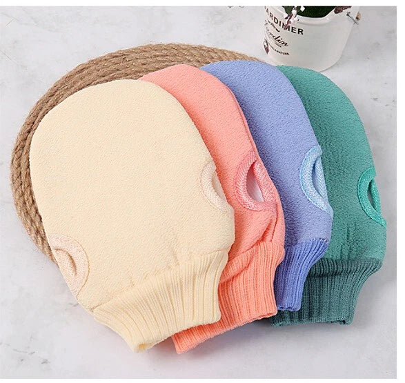 3pcs/set Back Scrubber Bath Shower Strap Spa Skin Brush Sponge Body Exfoliating