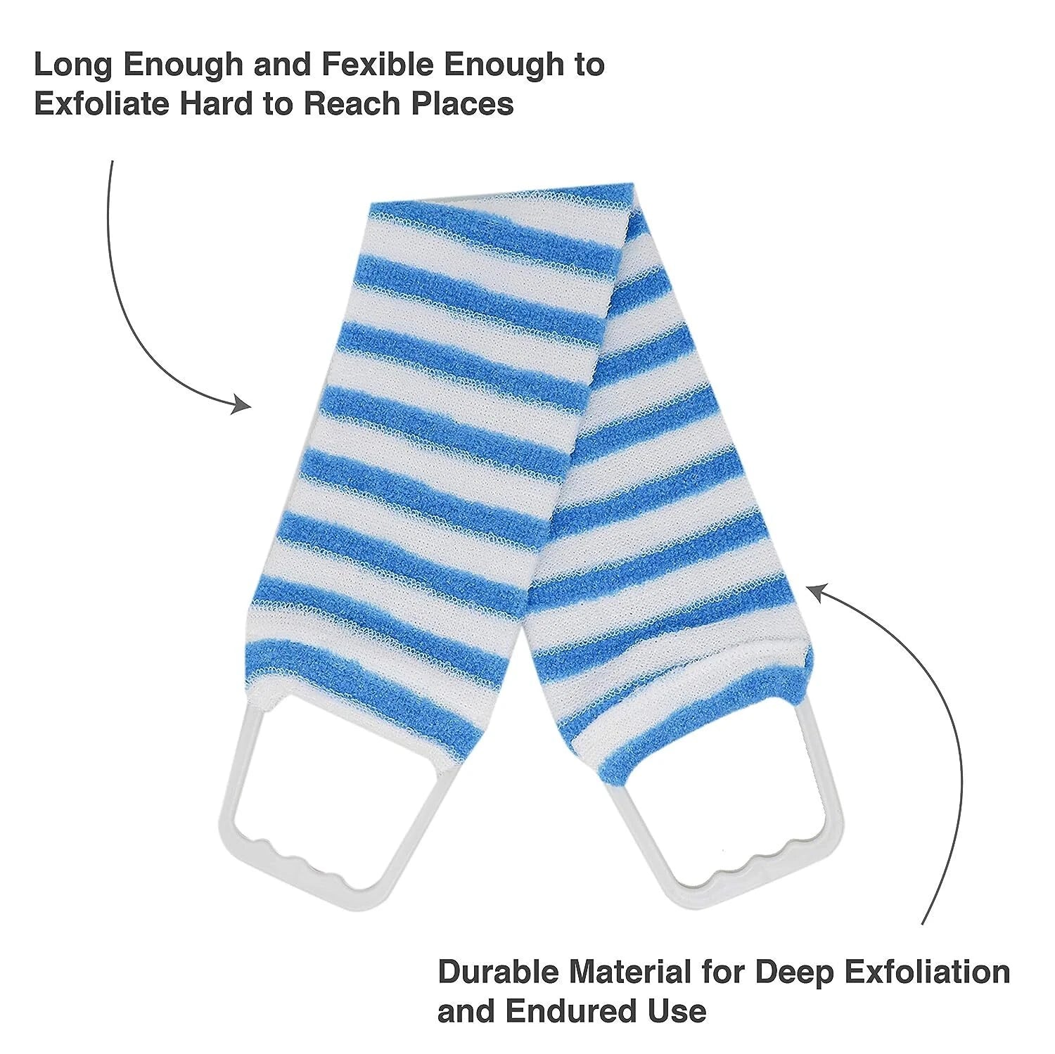 18'' Long Handle Bath Brush Loofah Shower Sponge Long Handle Back Scrubber