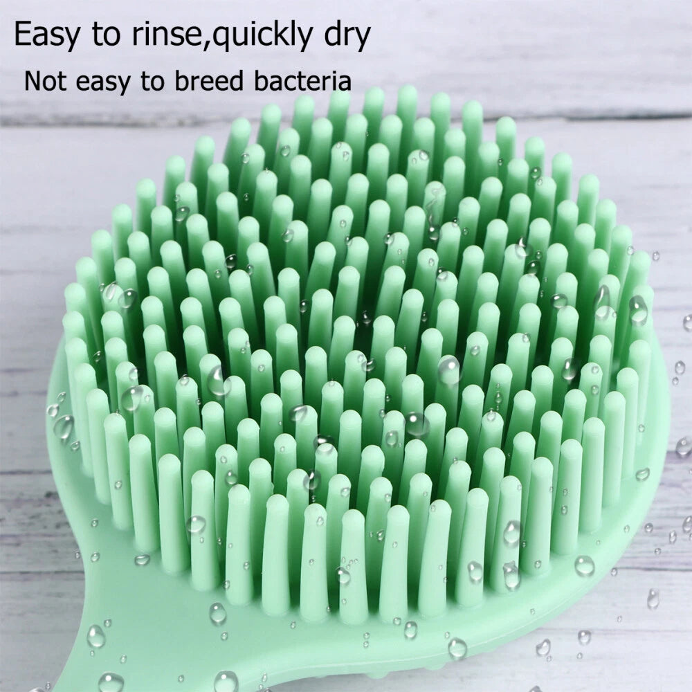 Bath Brush Silicone Exfoliator Skin Scrubber Man Back for Shower Body