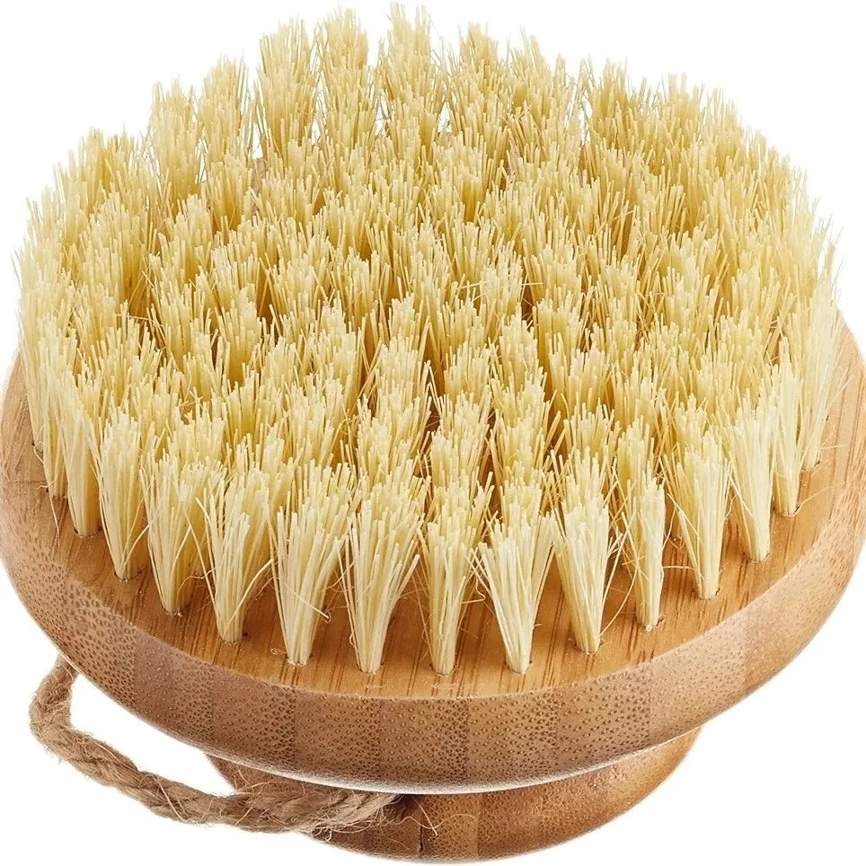 Body Brush, Bath & Spa Exfoliation, Wooden Handle, Round Shape, Croll & Denecke