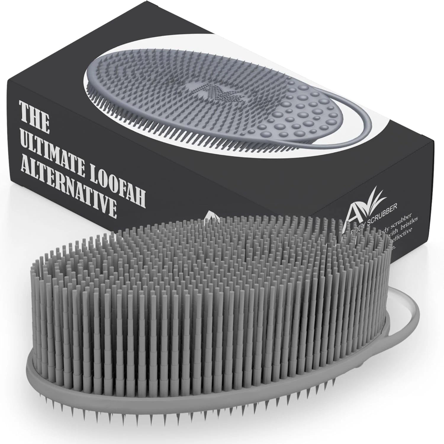 Avilana Silicone Body Scrubber – Gentle Shower Brush & Loofah Alternative- Food