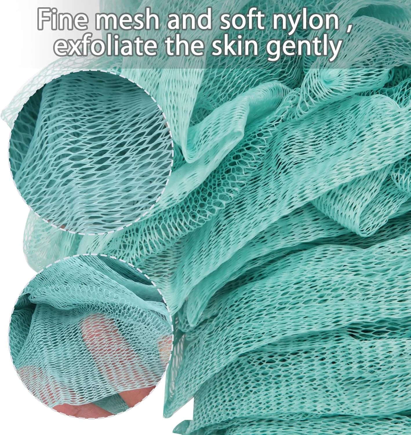 Back Scrubber for Shower, Loofah on a Stick as Shower Brush Exfoliating Bo