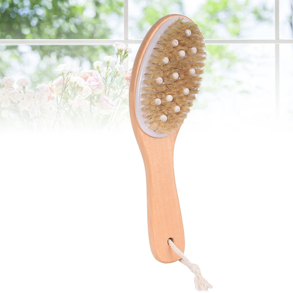 Body Brush Bath Scrubber Back for Shower Exfoliating Rough with Handles