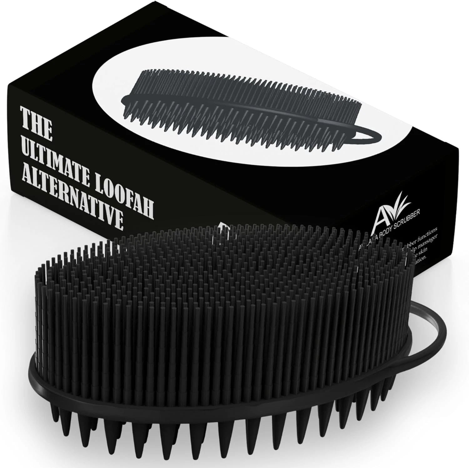 Avilana Silicone Body Scrubber – Gentle Shower Brush & Loofah Alternative- Food