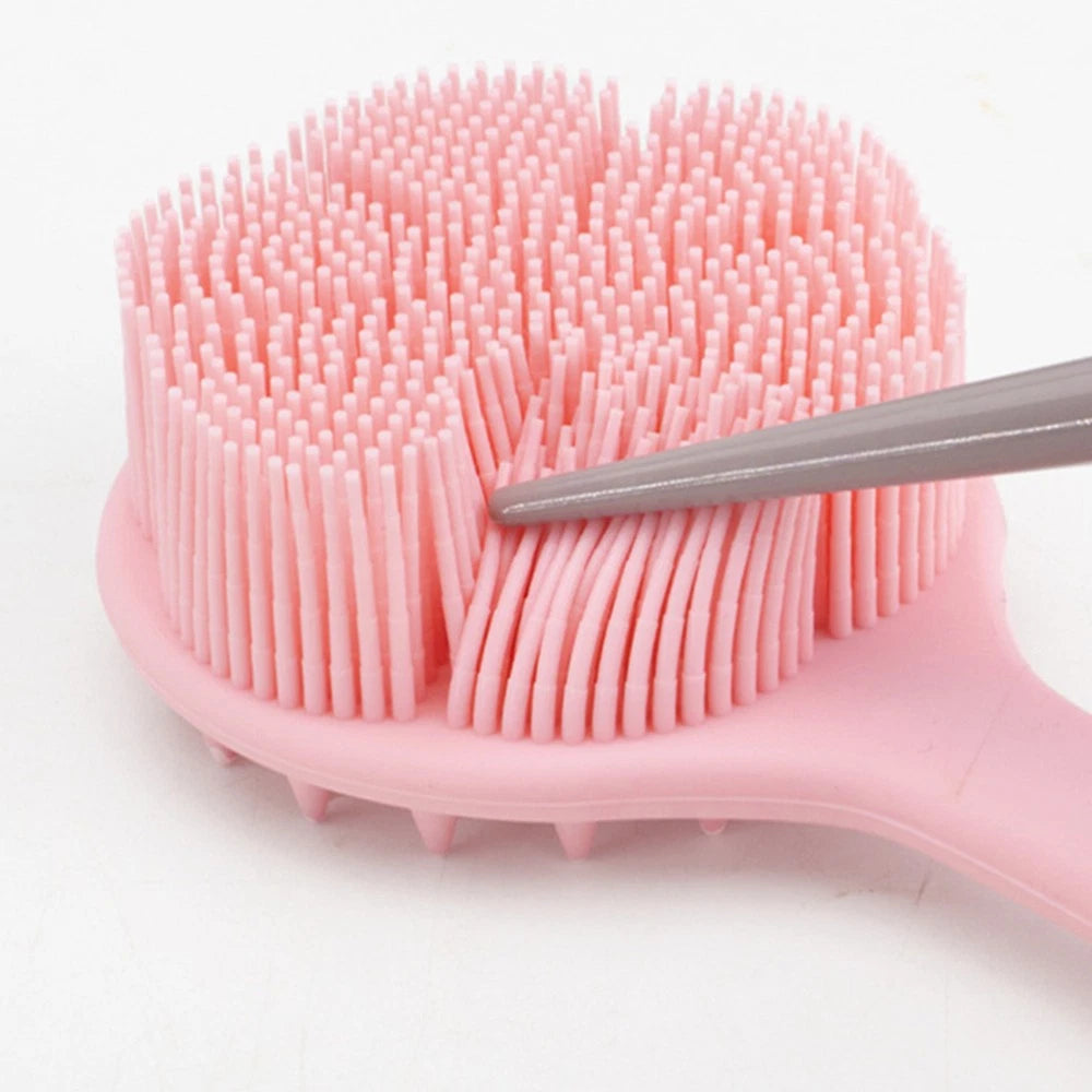 Bath Brush Back Scrubber Long Handle Handled Sponge for Shower Body