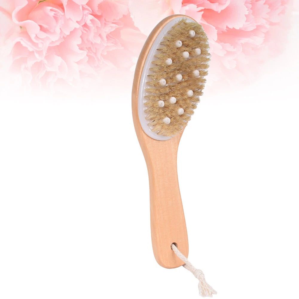 Body Brush Bath Scrubber Back for Shower Exfoliating Rough with Handles