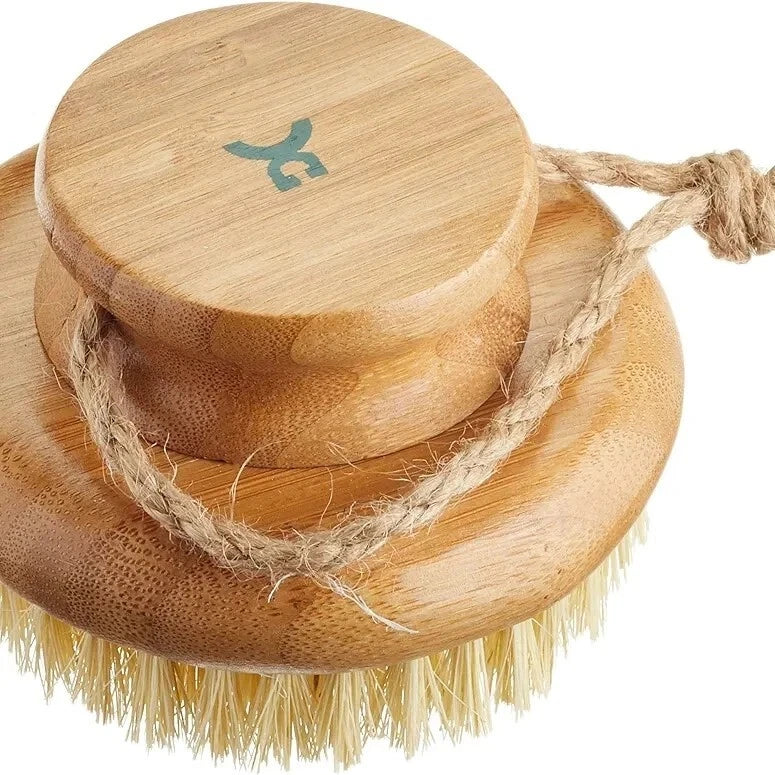 Body Brush, Bath & Spa Exfoliation, Wooden Handle, Round Shape, Croll & Denecke