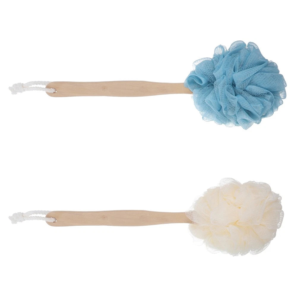 2 Pcs Bath Bathing Brushes Women Soft Back Scrubber Shower