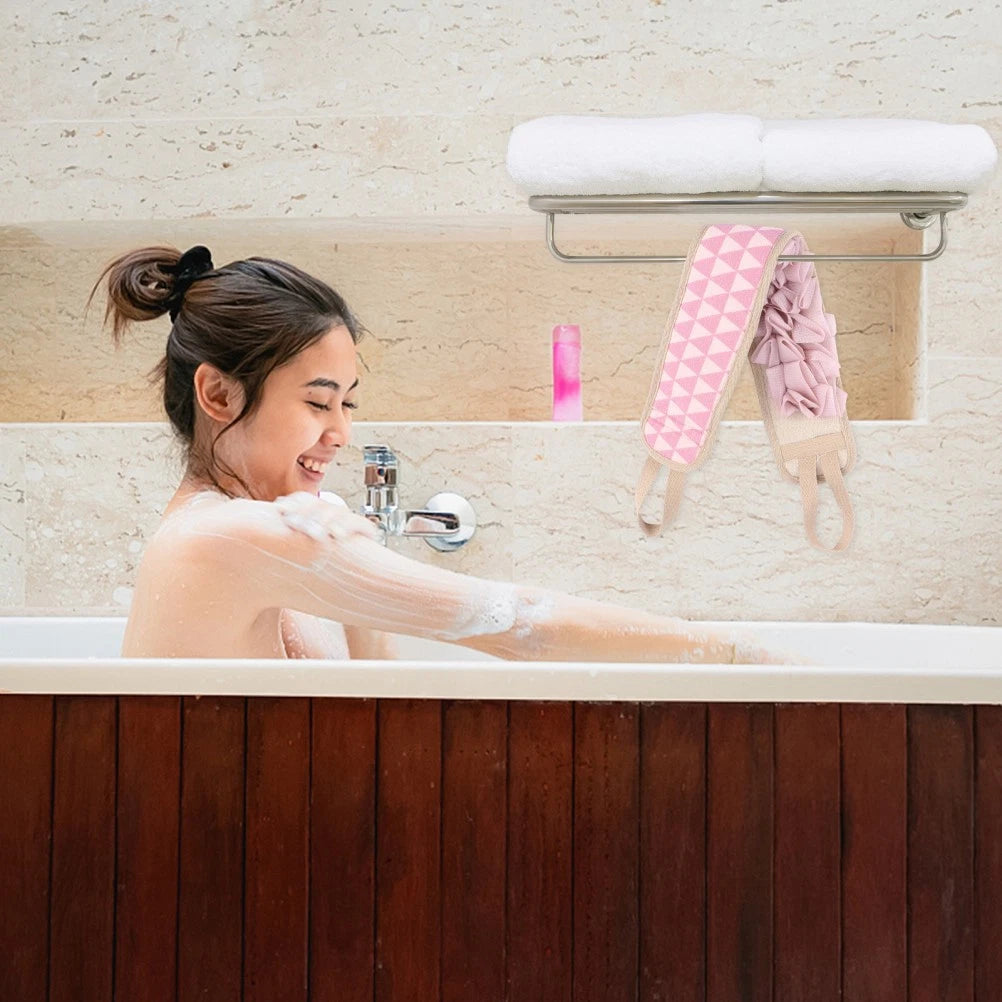 2 Pcs Scrub Gloves Man Bath Back Brush Shower Exfoliating for Women