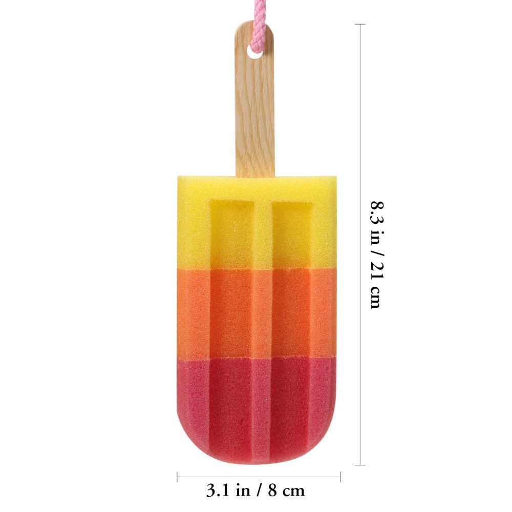 3 Pcs Bath Sponge Brush Shower Scrubber for Body Newborn Bathing