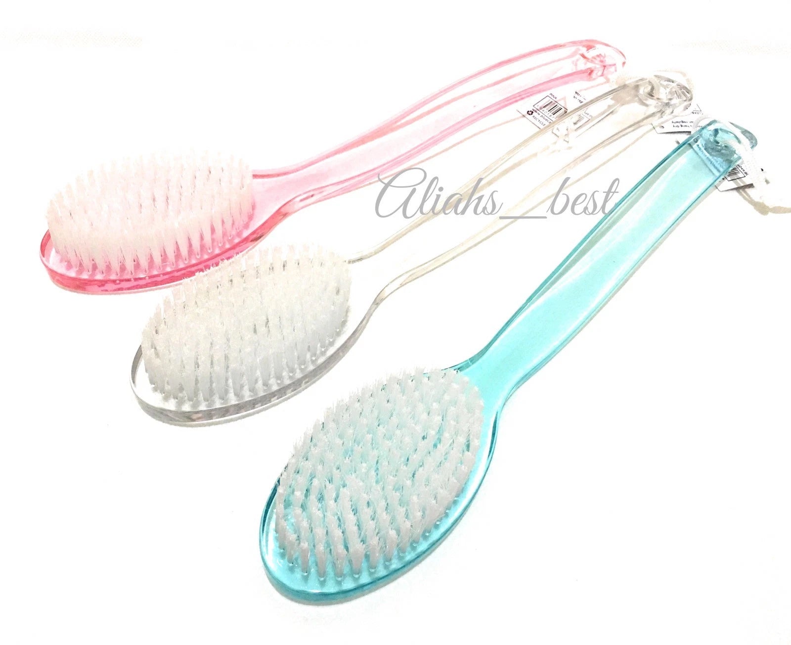 Bath Brush Back Body Scrubber Long Reach Shower Soft Bristle With Long Handle