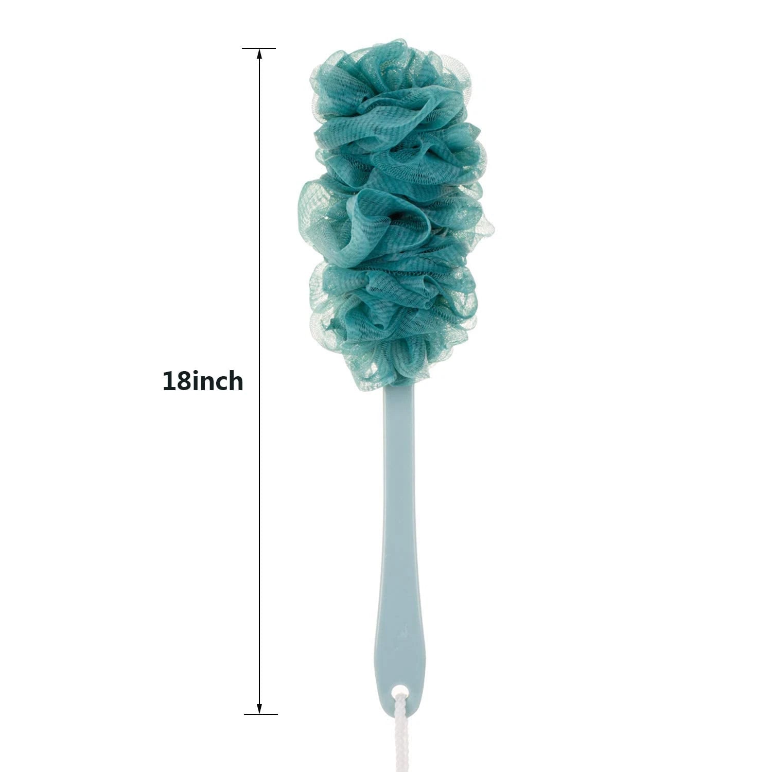 Back Scrubber for Shower, Loofah Long Handle Bath Body Brush, Soft Nylon Mesh Sp