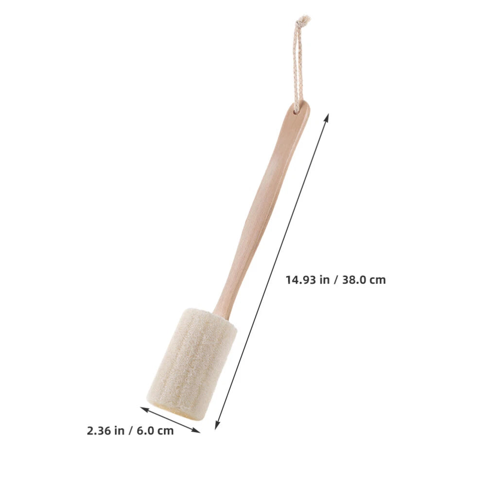 2x Long Handle Body Brush Scrub Scrunchie Back Scrubber for Spa Body Washing