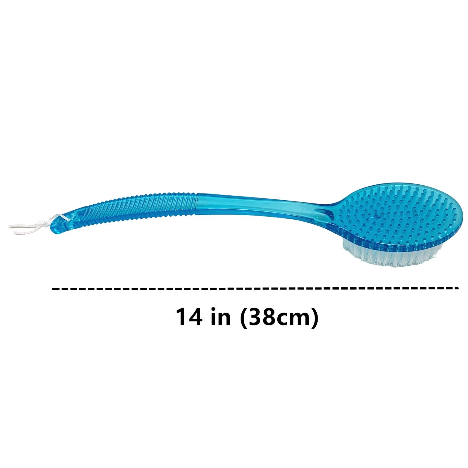 14" Exfoliating Back Scrub, Shower Bath Body Brush Scrubber & Massager
