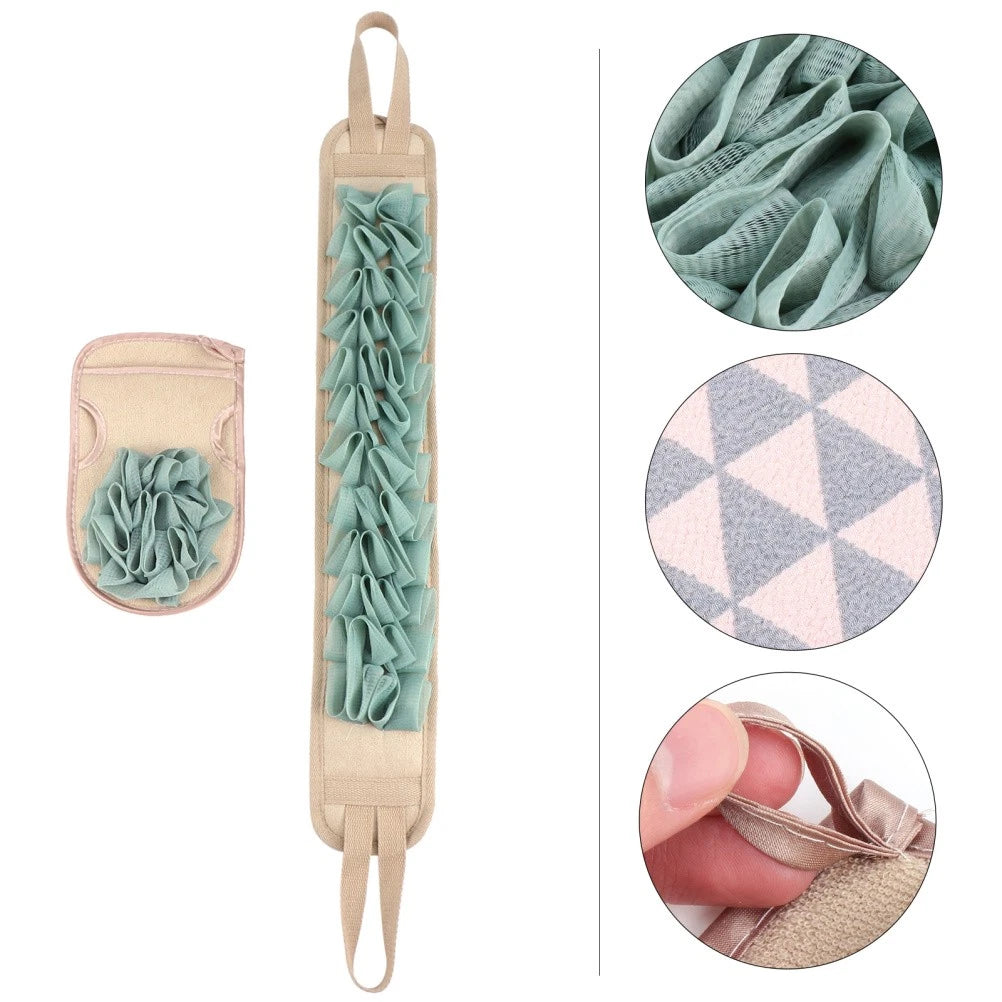 2 Pcs Scrub Gloves Man Bath Back Brush Shower Exfoliating for Women