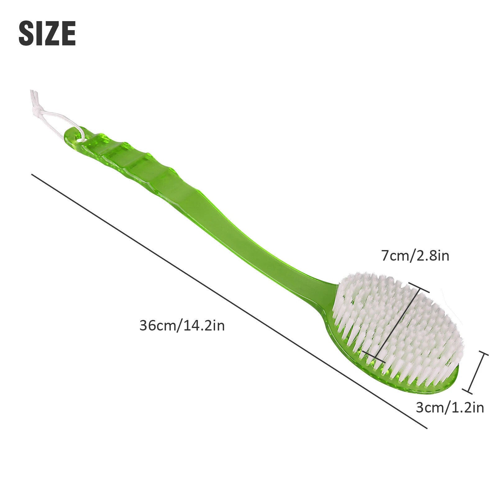 Back Scrubber for Shower Long Handle Back Brush Full Body Shower Cleaning Brush