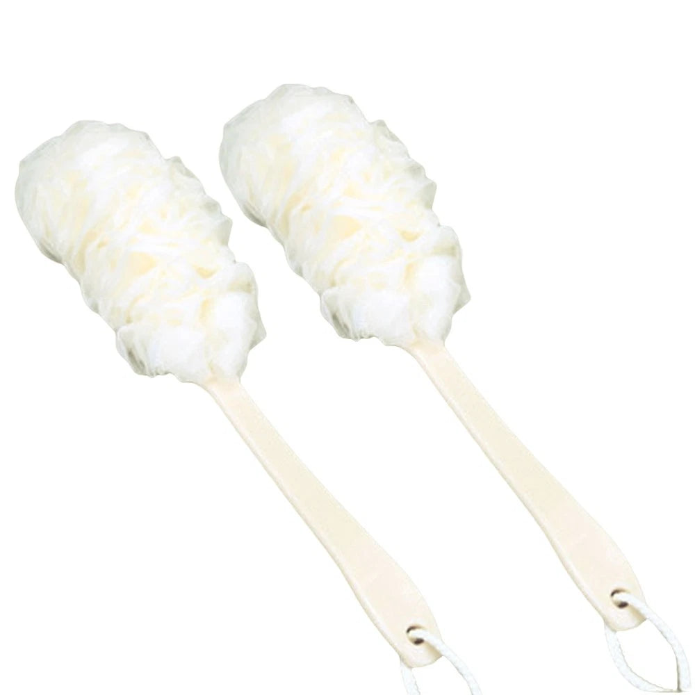 2 Pcs Rub The Back Bath Flowers Body Brush Exfoliator Scrubber Brushes