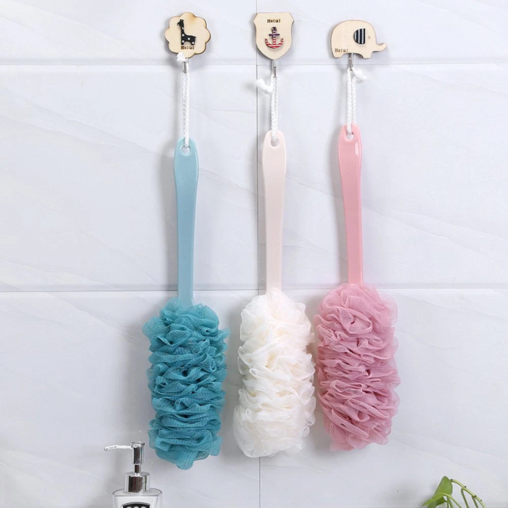 Back Scrubber for Shower, Loofah Long Handle Bath Body Brush, Soft Nylon Mesh Sp