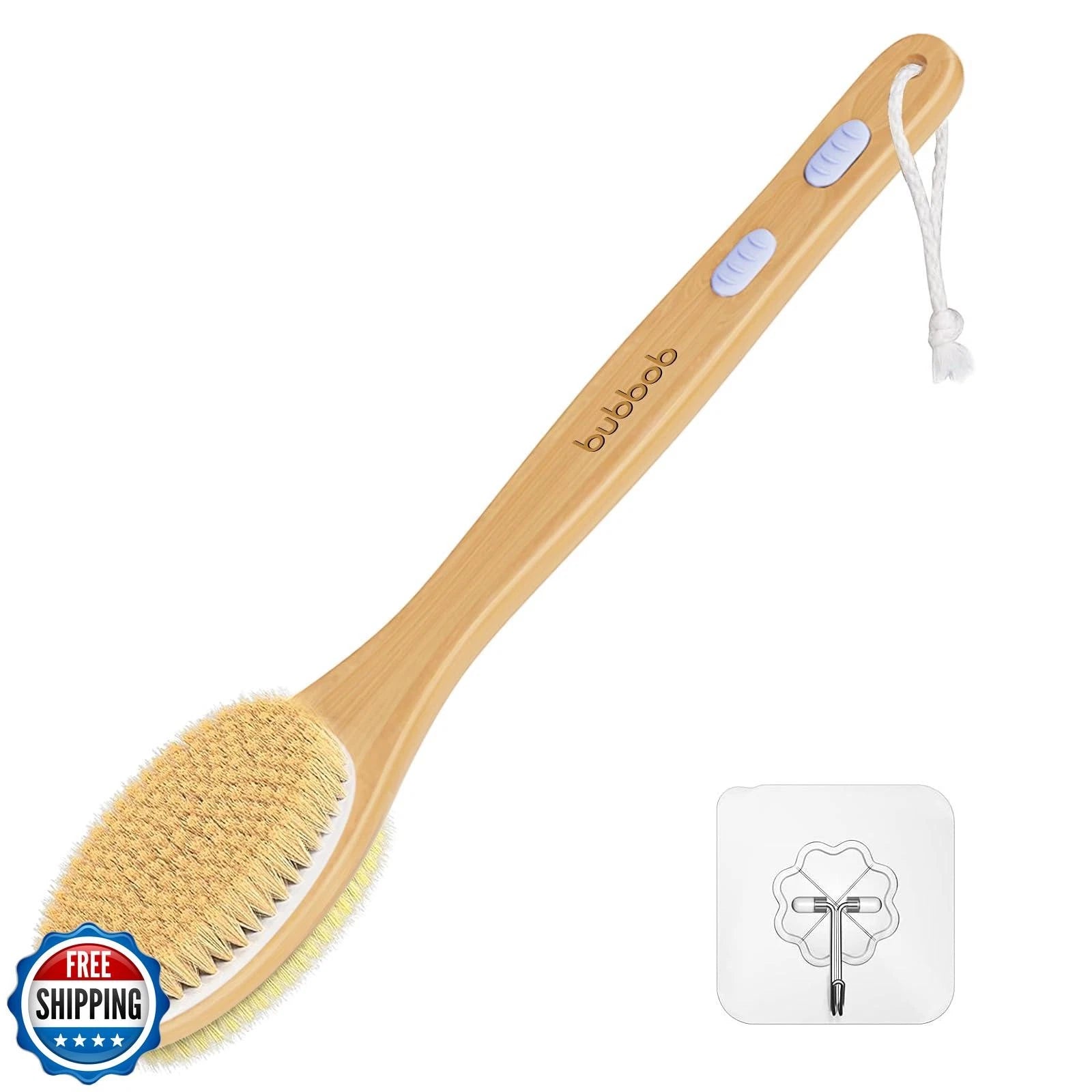 Back Scrubber for Shower,Bath Brush with Long Handle,Bath Brush Body Exfoliat