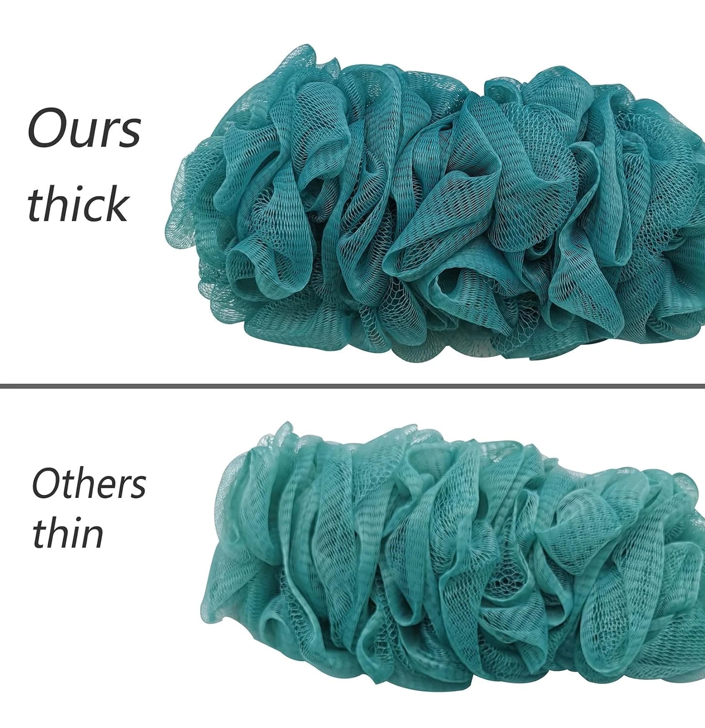 Back Scrubber for Shower, Loofah Long Handle Bath Body Brush, Soft Nylon Mesh Sp