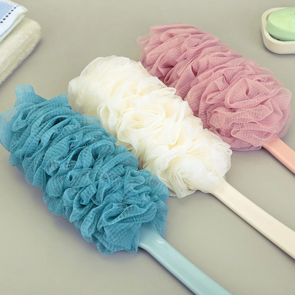 2 Pcs Rub The Back Bath Flowers Body Brush Exfoliator Scrubber Brushes