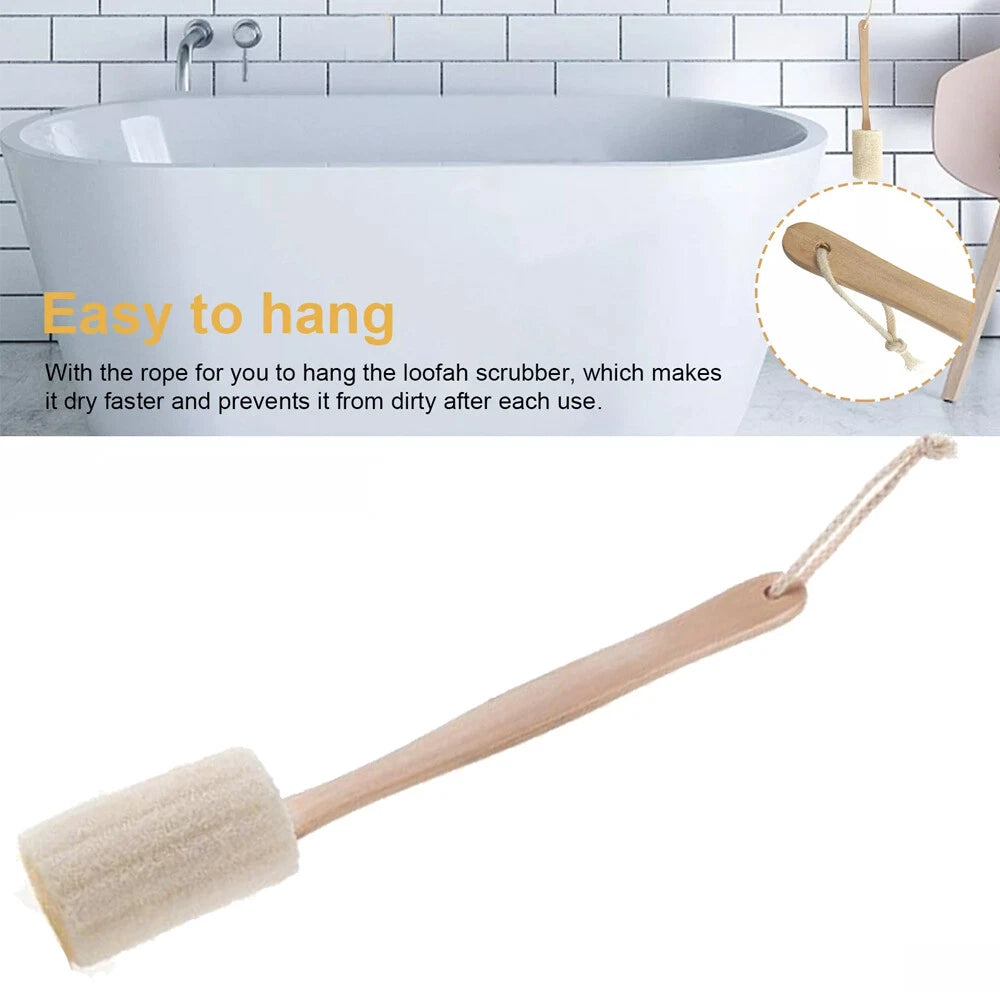 2PCS Scrubber Bath Natural Loofah Sponge Body Brush Shower Body Skin Exfoliating