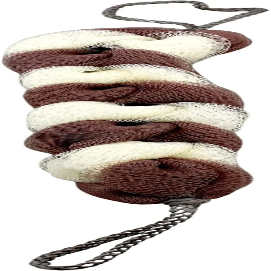 3 Pack Long Stretch Back Sponge with Rope Handles Back Scrubber Bath Shower M...