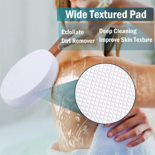 17.5" Long Handle Lotion Applicator Brush for Your Back Fits Tanning Skin Cream