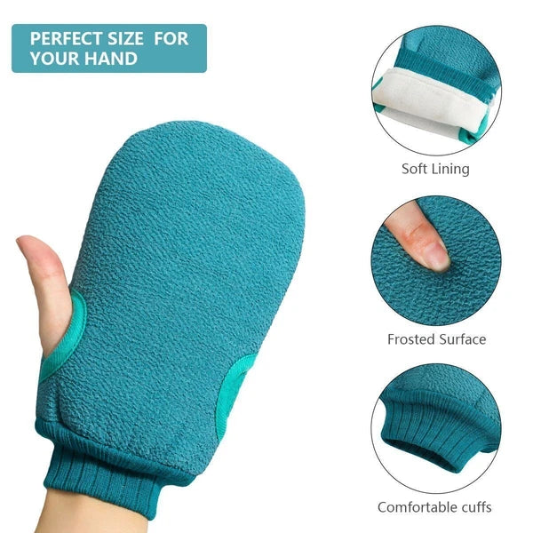 3pcs/set Back Scrubber Bath Shower Strap Spa Skin Brush Sponge Body Exfoliating