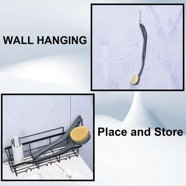 Back Scrubber for Shower,20.5" Bath Brush Long Handle for Deep Cleaning