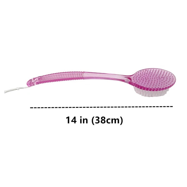 14" Exfoliating Back Scrub, Shower Bath Body Brush Scrubber & Massager