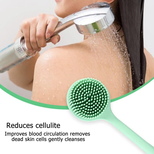 Bath Brush Silicone Exfoliator Skin Scrubber Man Back for Shower Body