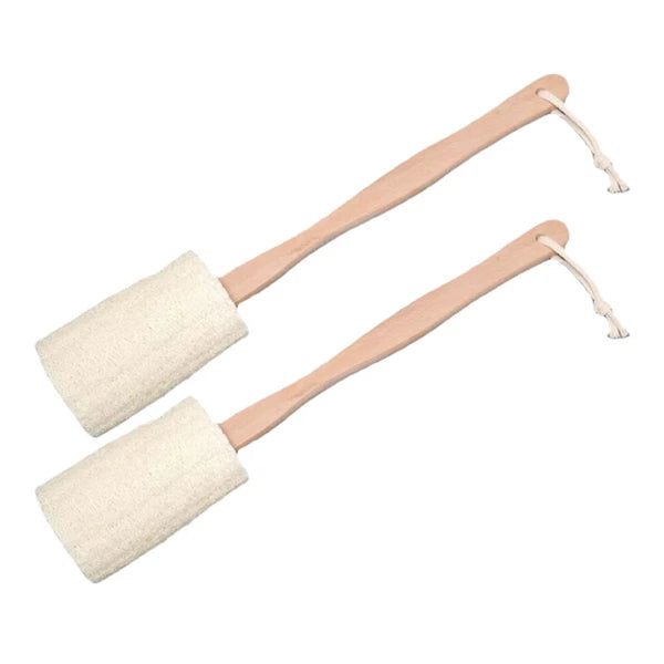 2x Long Handle Body Brush Scrub Scrunchie Back Scrubber for Spa Body Washing