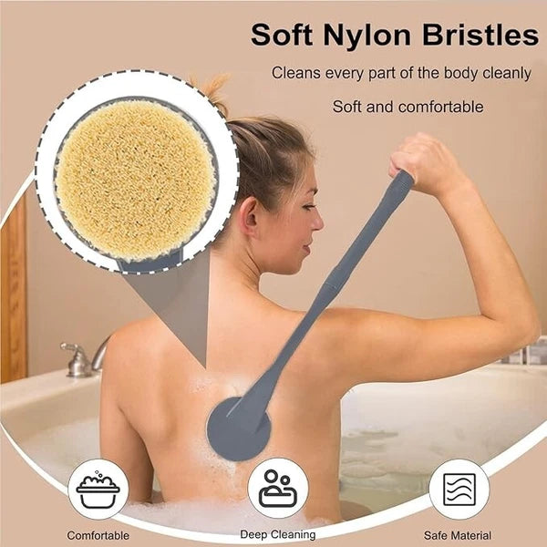 Back Scrubber for Shower,20.5" Bath Brush Long Handle for Shower for Deep Cle...