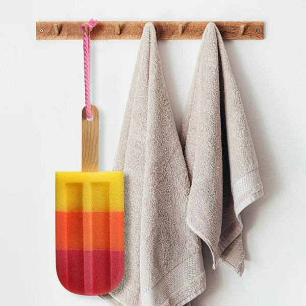 3 Pcs Bath Sponge Brush Shower Scrubber for Body Newborn Bathing