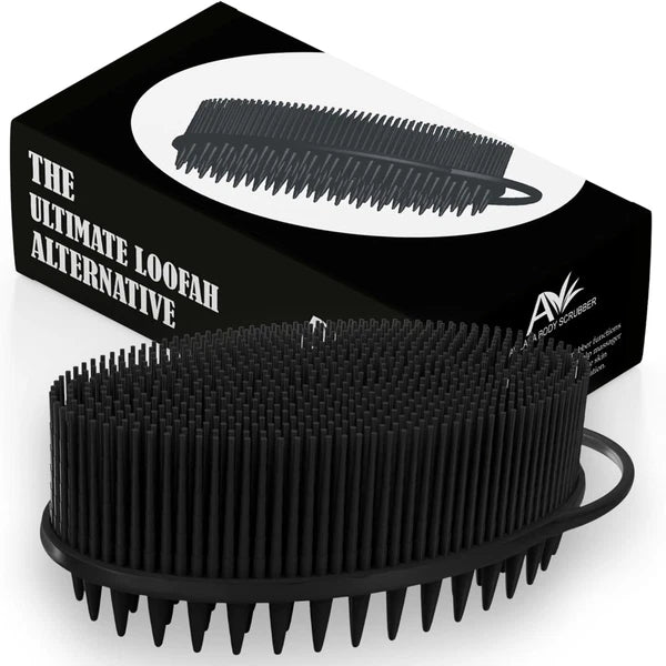Avilana Silicone Body Scrubber – Gentle Shower Brush & Loofah Alternative- Food