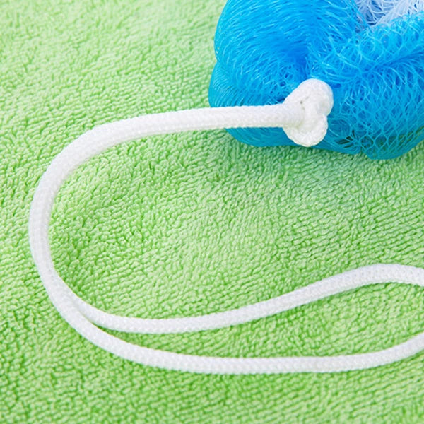 Back Scrubber Bath Shower Mesh Sponge Exfoliating Body Nylon Brush Random