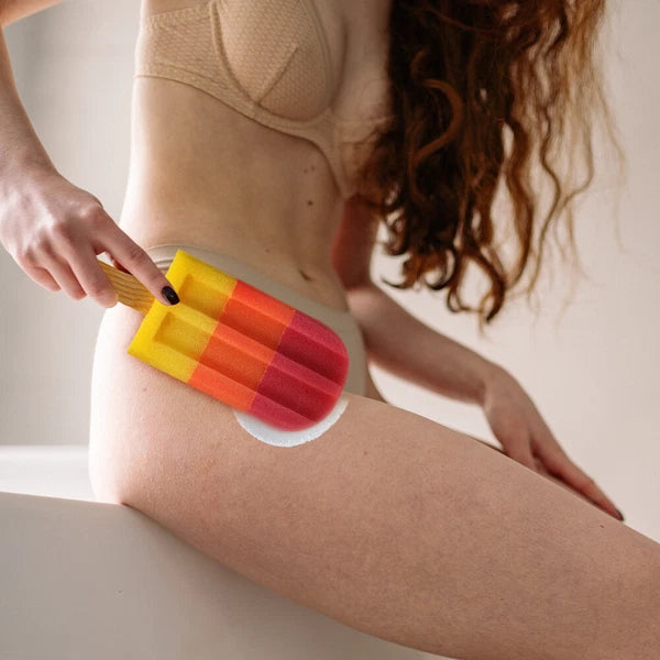 3 Pcs Bath Sponge Brush Shower Scrubber for Body Newborn Bathing