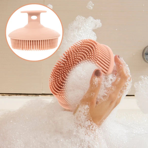 Bath Brush Travel Soft Silicone Body Scrubber Skin Exfoliator for