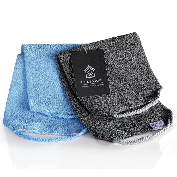 Back Scrubber for Shower Nylon Bath Towel Washer Exfoliating Washcloth Rear J...