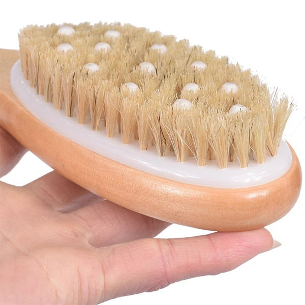 Body Brush Bath Scrubber Back for Shower Exfoliating Rough with Handles