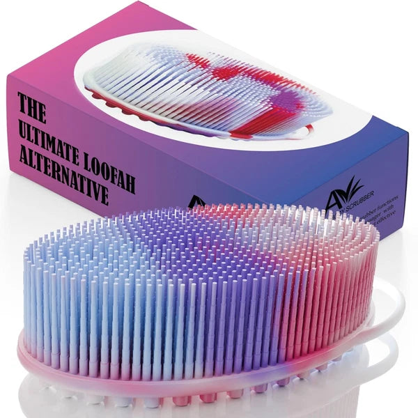 Avilana Silicone Body Scrubber – Gentle Shower Brush & Loofah Alternative- Food