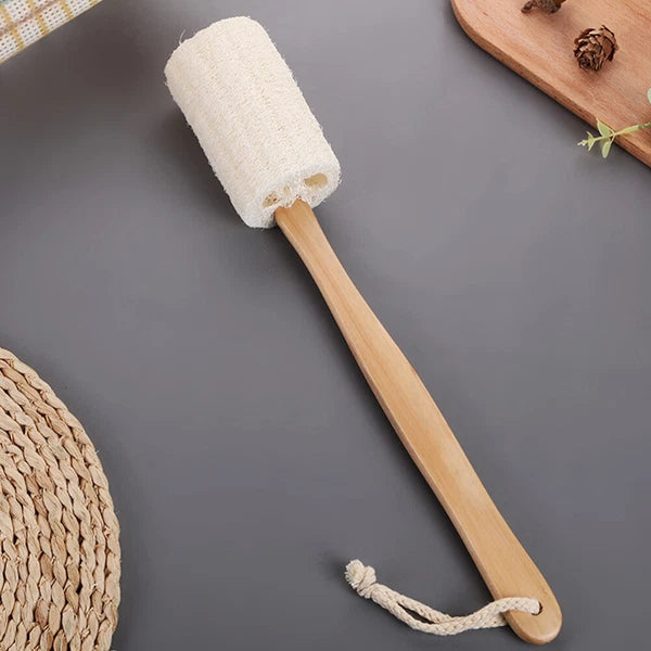 2x Long Handle Body Brush Scrub Scrunchie Back Scrubber for Spa Body Washing