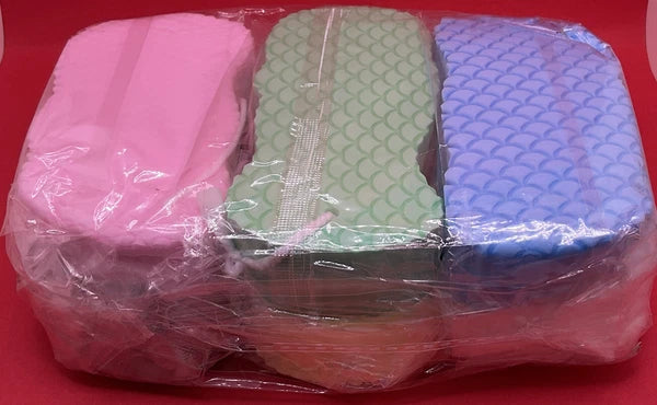 6Pcs Ultra Soft Bath Body Shower Sponge Resuable Exfoliator Dead Skin Remover