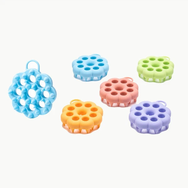 5pcs  Silicone shower brush, body cleaning brush, household head massage brush