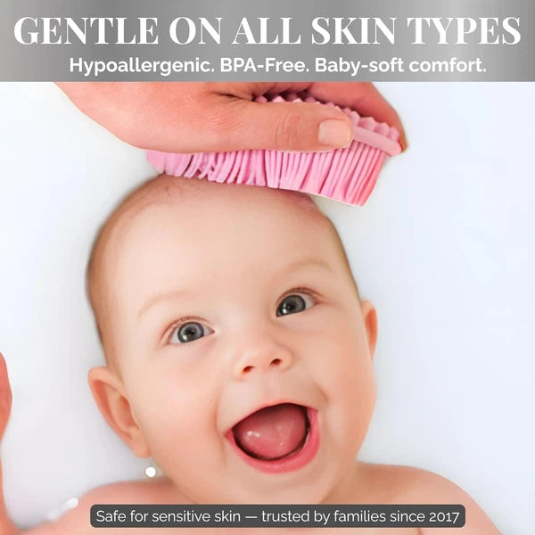 Avilana Silicone Body Scrubber – Gentle Shower Brush & Loofah Alternative- Food